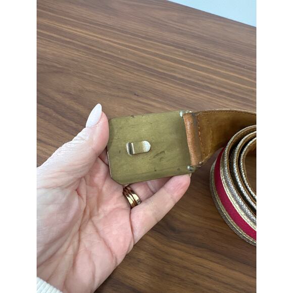 Dries van Noten Leather and Canvas Belt Size 90 main image 6